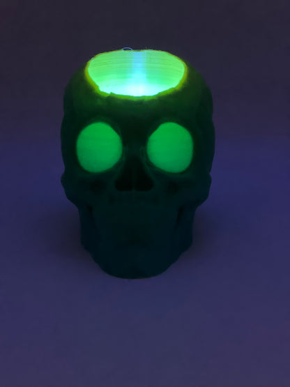 Skull LED Tea Light Candle Holder